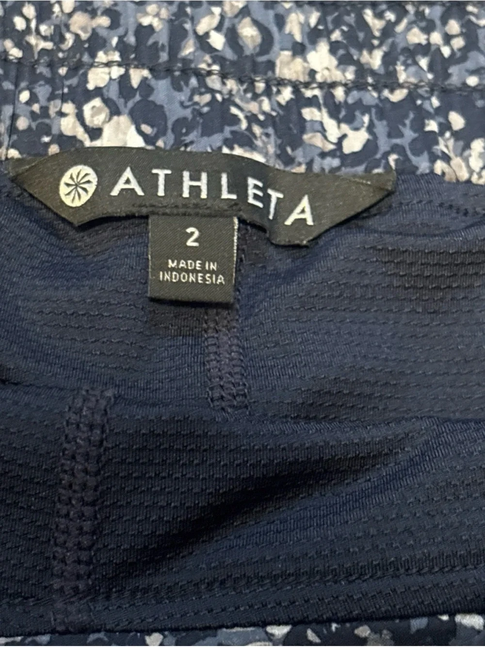 Athleta Womens Midtown Blue Speckled Skort Skirt 2 EUC Golf Tennis